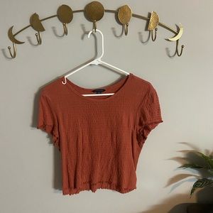 american eagle ribbed crop top